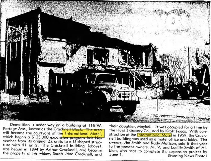 International Motel - Feb 1966 Article On Expansion
